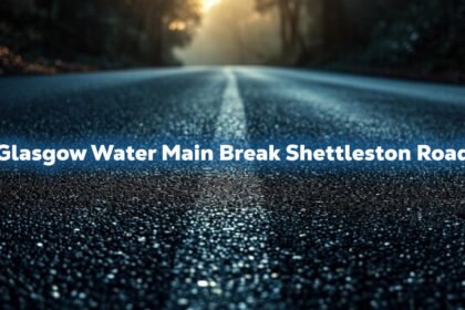 Glasgow Water Main Break Shettleston Road