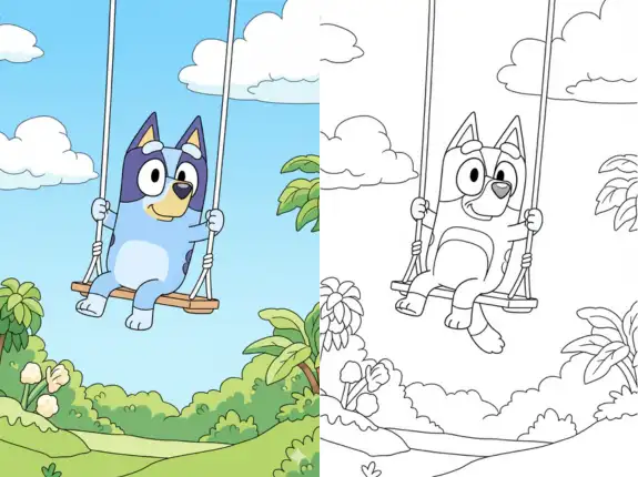 How Bluey Coloring Pages Help Kids Learn and Grow