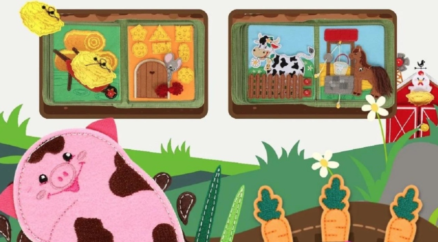 My First Book Preschool Busy Book Packed With Sensory Farm Activities